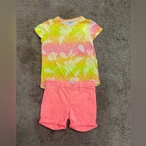 Girls Old Navy Bright flower Outfit size 14/16